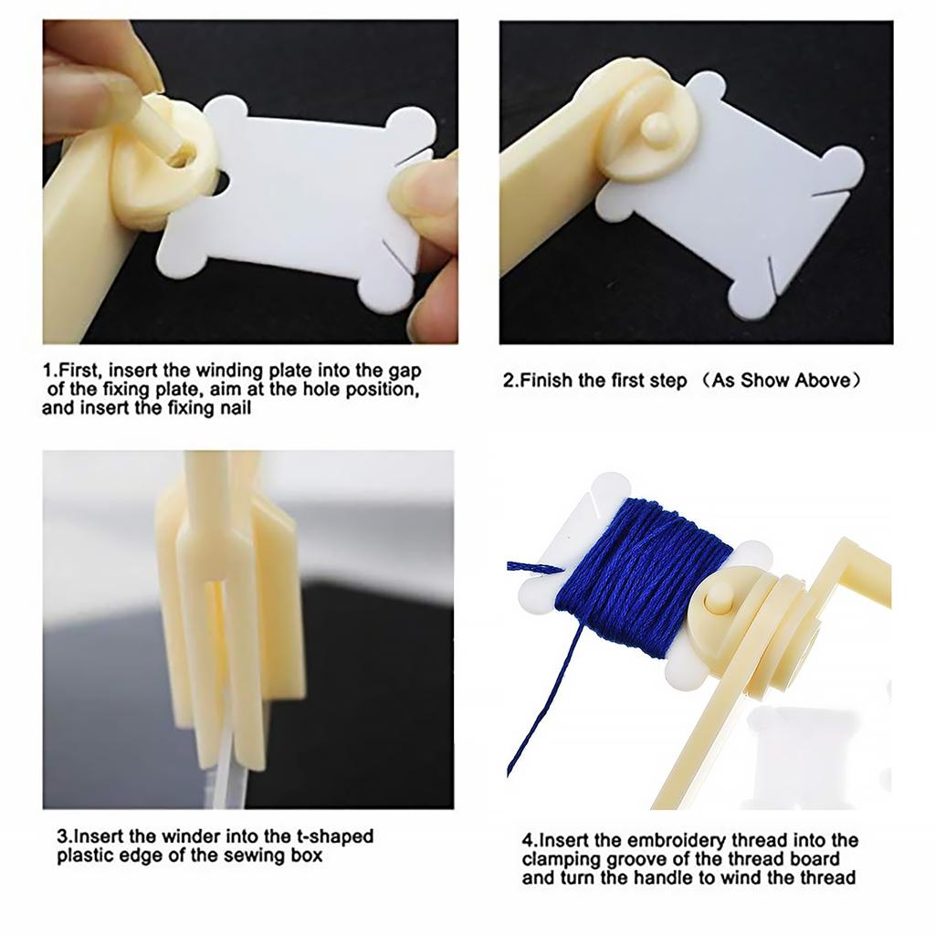 Пластиковый органайзер для ниток для вышивания, коробка на 36 сеток, контейнер для ниток, швейное оборудование для самостоятельного шитья