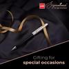 Cello Signature Moonlit Ball Pen Blue Ink 0.7mm Fine Tip 1 Pack Premium Metal Pen for Office and Gift Use