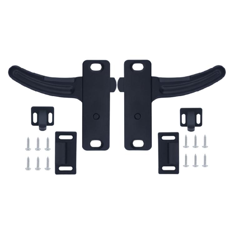 Left and Right Screen Handle 1 Pair, Black Curved Pull Handles for Routine Maintenance and Screen Panel Repair Work with Daily Service Support