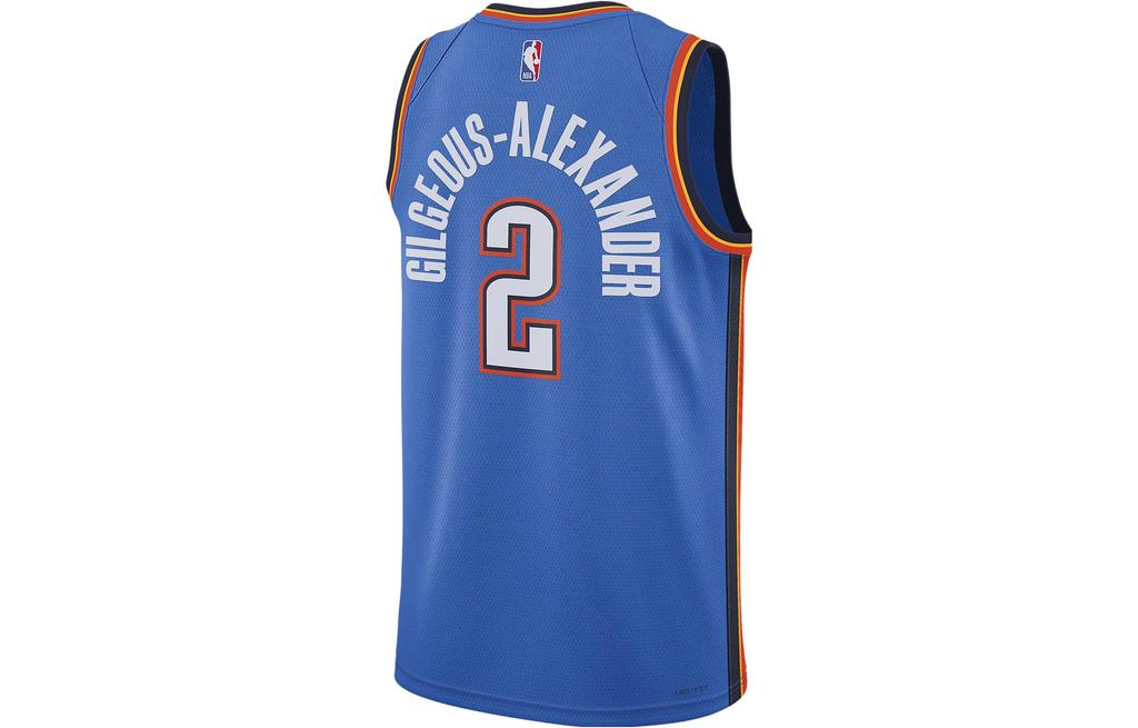 Nike Мужская майка Nike Dri-FIT NBA Swingman Oklahoma City Thunder Иконная версия 2022/23 Синяя DN2016-403