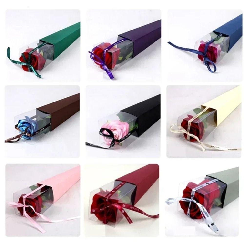 10Pcs Single Rose Bouquet Wrapping Paper Valentine's Day Flower Art Box  for Flowers Valentine's Day