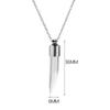 Transparent Glass Glass Bottle Necklace Ashes Holder Perfume Vial Pendant Memorial Necklace
