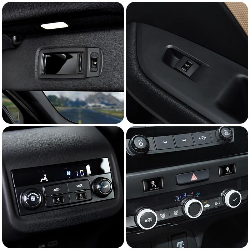 10Pcs 3D Protect Sticker Steering Wheel Stickers Accessories For Peugeot 2008 208 308 508 4008 408 3008 307 207 107 607 106 406