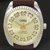 ВИНТАЖНЫЕ ШВЕЙЦАРСКИЕ МУЖСКИЕ ЗОЛОТЫЕ ЧАСЫ ORIS С РУЧНЫМ ЗАВОДОМ ВОССТАНОВЛЕННЫЕ НА РУКУ REF 558a-a296484-1