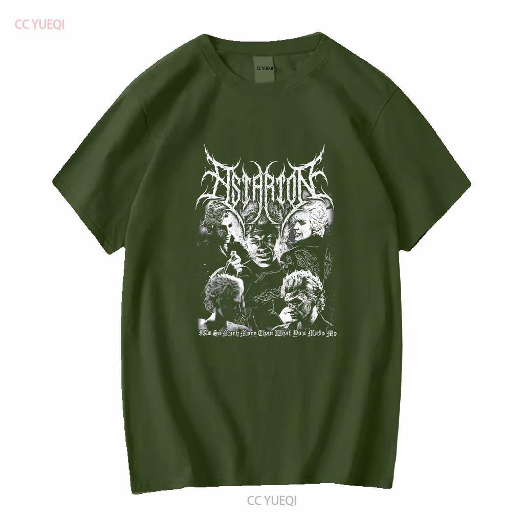 Limited Astarion Black Metal Vintage T Shirt For Women and Man long or short sleeves vintage Washed Unisex Soft Slightly