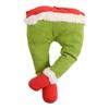 Christmas Tree Ornament How The Grinches Stole Christmas Stuffed Elf Legs Stuck In Christmas Burlap Wreath Door Home Decorations