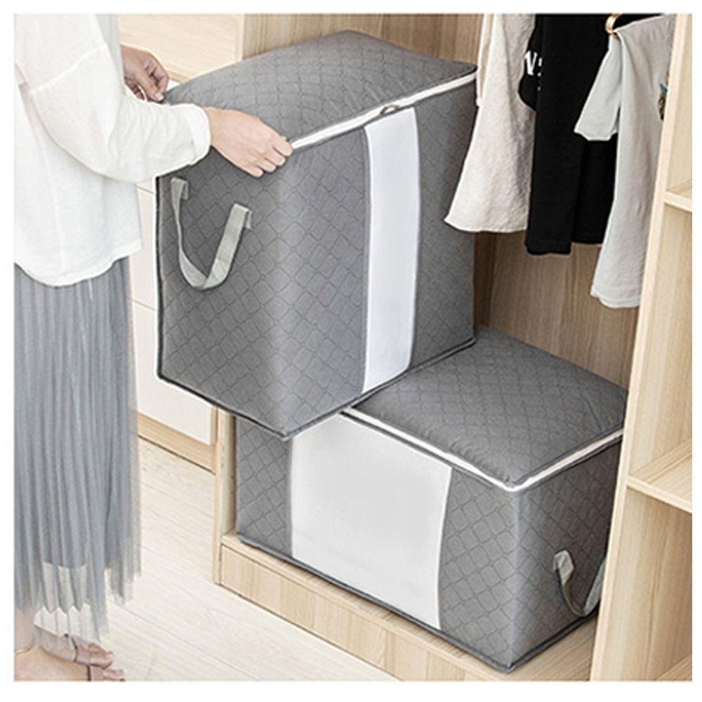 Large Capacity Blanket Storage Bag Non-woven Fabrics Storage Containers Bedroom Closet