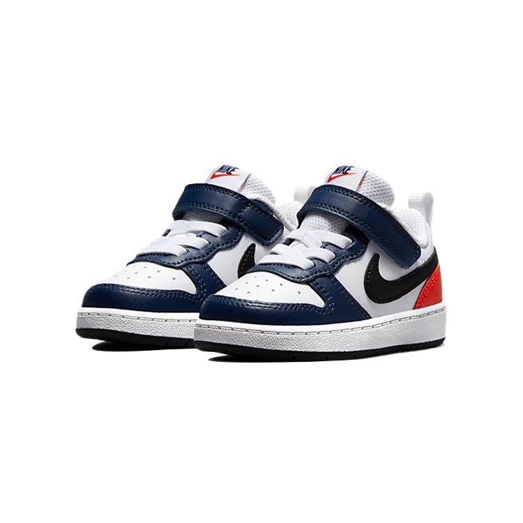 Nike Детские кроссовки Court Borough Low 2 TD USA White Midnight-Navy Black DO7448-101
