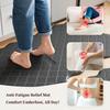 Wear-resistant Kitchen Rug Thickened Door Mat Comfortable Scalloped Embossed Kitchen Mat  Office