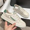 Белые туфли из натуральной кожи, женская весна, новая корейская версия, повседневная универсальная плоская спортивная обувь, тренд