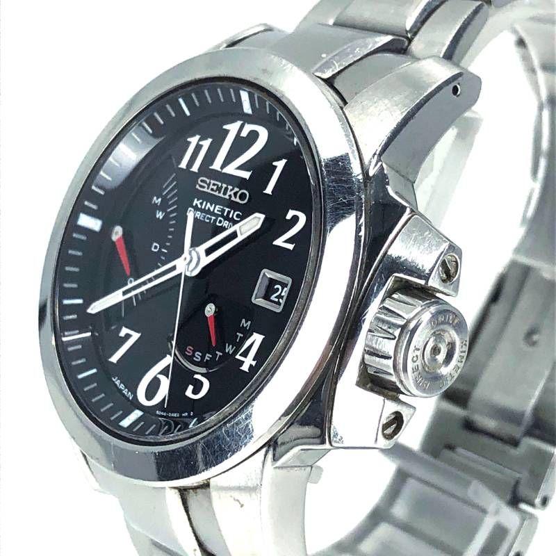 Б/у SEIKO/Brightz Phoenix Kinetic Direct Drive 5D44-0AB0/Автокварц/Нержавеющая сталь/Серебристый/Черный
