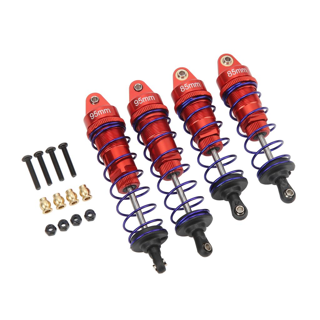 RC Shock Absorber Front Rear Aluminum Alloy Upgrade Parts RC Spring Damper for HSP for Traxxas 1 10 RC Car Red