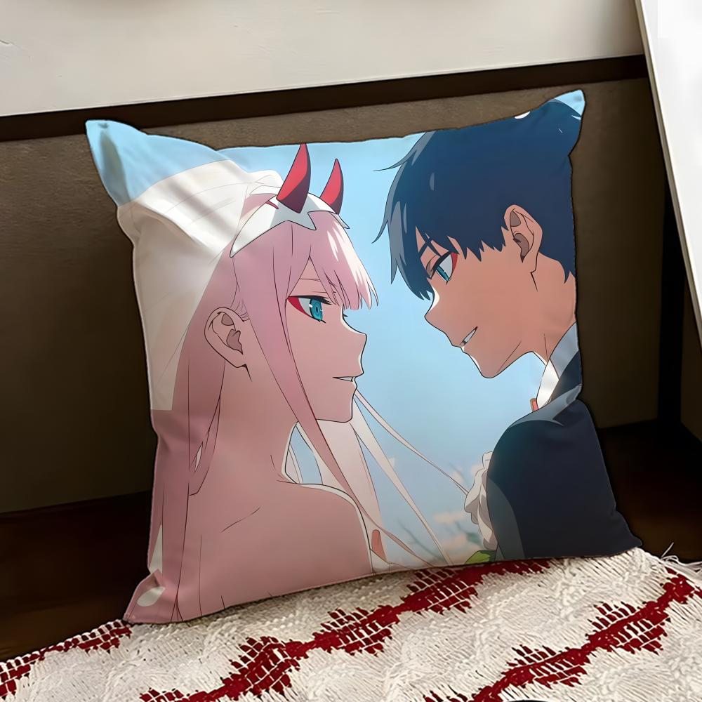 DDARLING in the FFRANXX Аниме Наволочка Двусторонняя Мягкая Прочная Наволочка для Подушки Дом Автомобиль Многоцелевое Использование для Ежедневного Комфорта