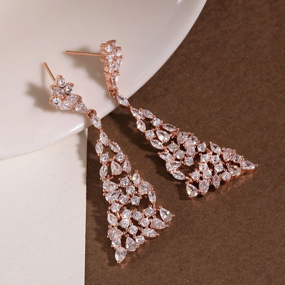 [Luvre Paris] 14K Chandelier Drop Earrings Gea0612