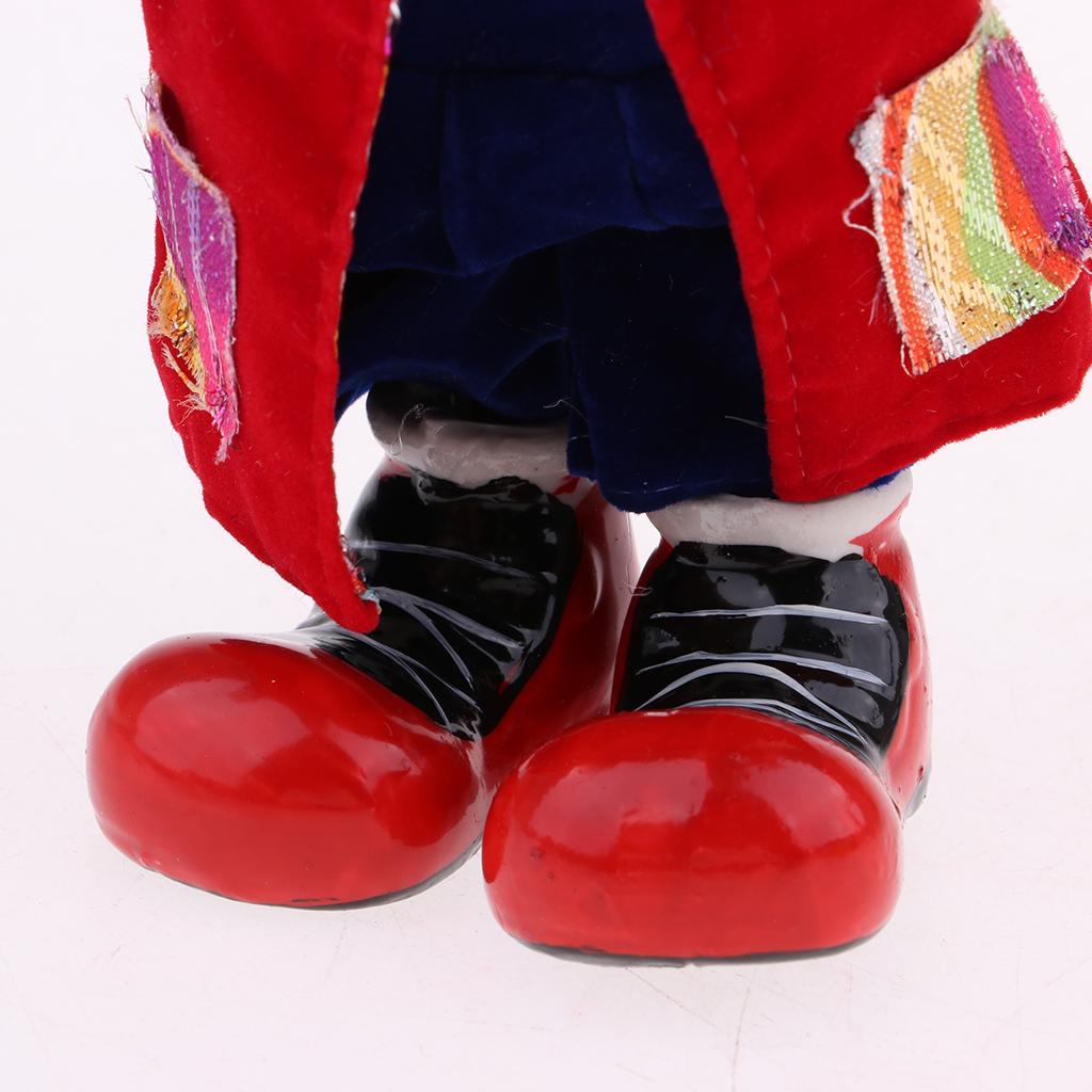 7-дюймовая кукла-клоун - может сидеть и стоять, ручная роспись Арлекин, украшение для дисплея, Валентина