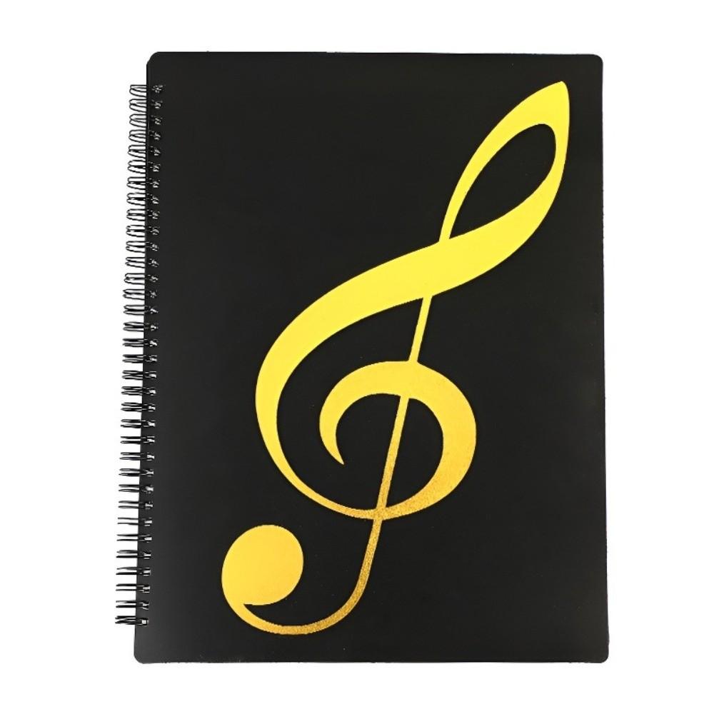 40 Pages Music Binder Spiral-Bound Document Folder Document Holder Sheet Music Folder Student