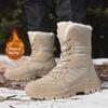 Женские мягкие зимние ботинки для снега 2024 года и мужские высокие горнолыжные ботинки