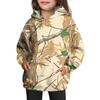 Girls' Hooded Tie- Sweatshirt - Pullover Print Top