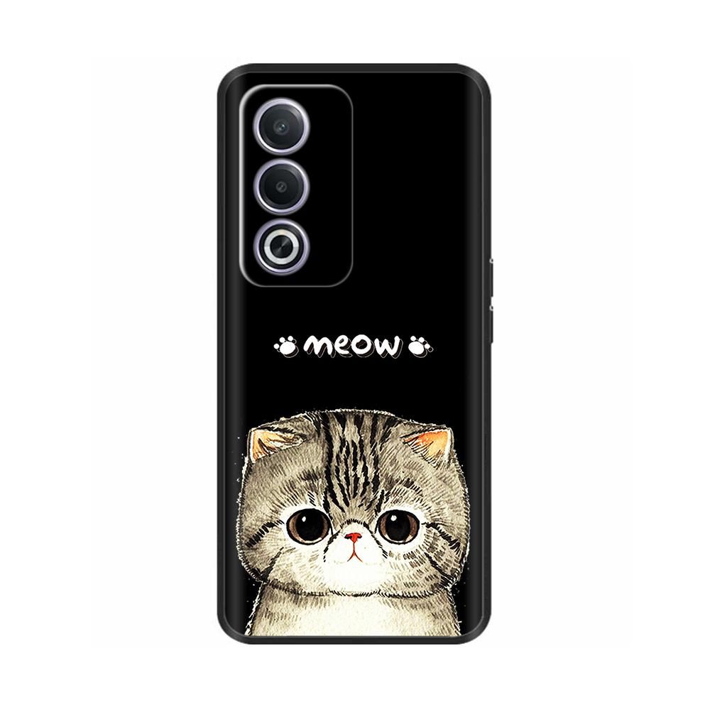 Чехол для телефона OPPO K12X 5G 6.67" CPH2667 Защитный Роскошный Мягкий Черный Силиконовый Ударопрочный Корпус Расписная Задняя Крышка Funda Coque