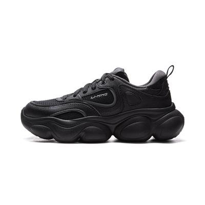 Li Ning Cloud Classic Универсальные Ретро Модные Толстая Подошва Увеличивающие Рост Амортизирующие Нескользящие Износостойкие Легкие Низкие Повседневные Кроссовки AGCV324-5