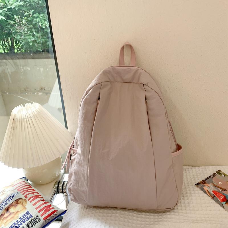 Рюкзак большой емкости для девочек, однотонный школьный рюкзак для студентов, женский дорожный рюкзак