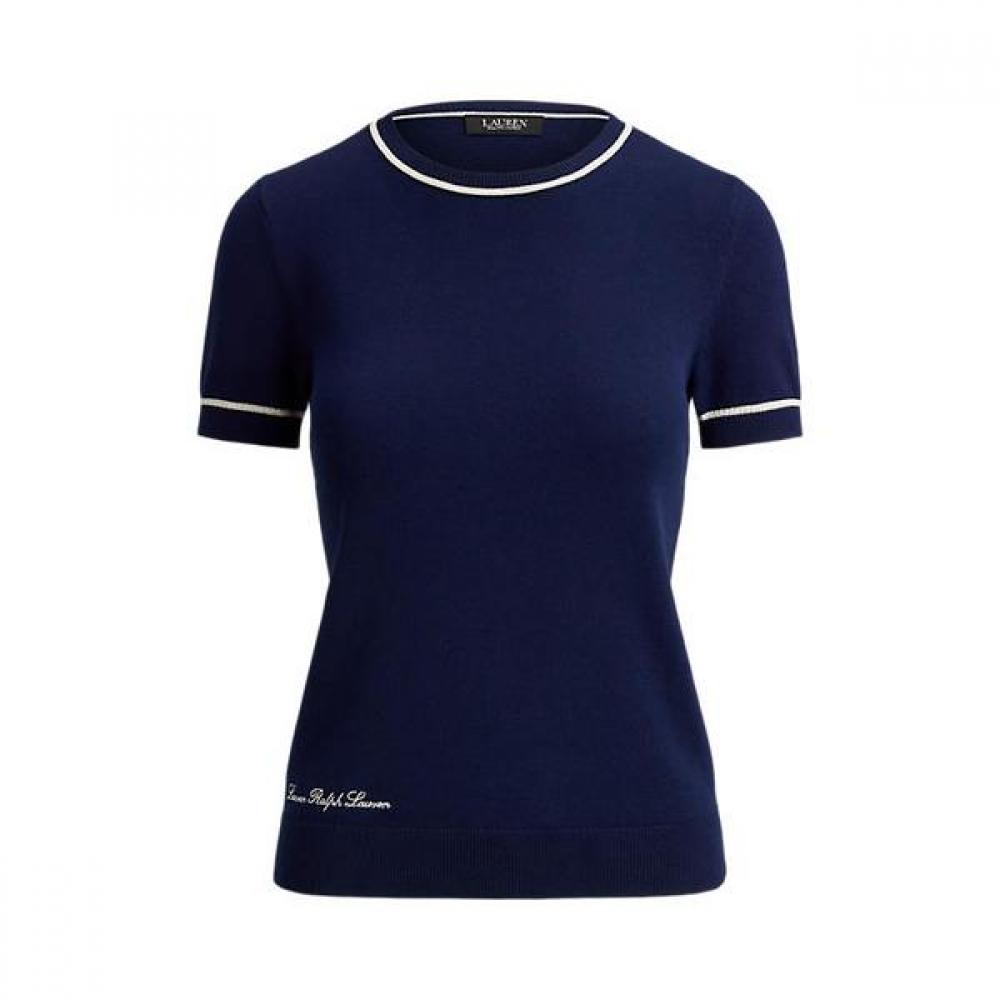 Свитер с коротким рукавом Lauren Ralph Lauren двухцветный Wmlrswesn820192400