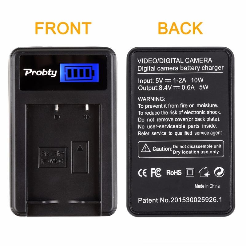 NP-W126S NP W126S NP W126 NP-W126 LCD USB Charger for Fuji FinePix HS30EXR HS33EXR HS50EXR X-A1 X-E1 X-E2 X-M1 X-Pro1 Camera