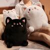 Кукла кошка-пельмень толстая черно-белая кошка плюшевая кукла детская компания подушка подарок на день рождения для девочки