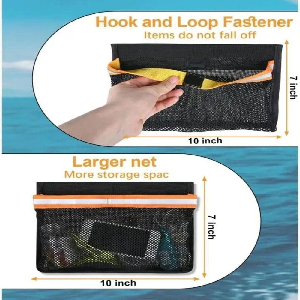 with Reflective Strips Marine Organizers Portable Deck Storage Pouch for Fishing