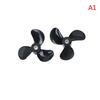 1 Pairs Rc Boat Blades Paddle 3 Blades Nylon Boat Propeller Positive & Reverse