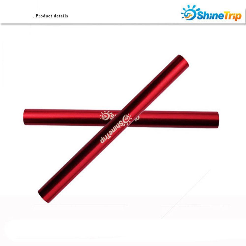 Red/Silver Outdoor Aluminum Alloy Tent Pole Pipe Single Rod Mending Repair Tube Tent Accessories