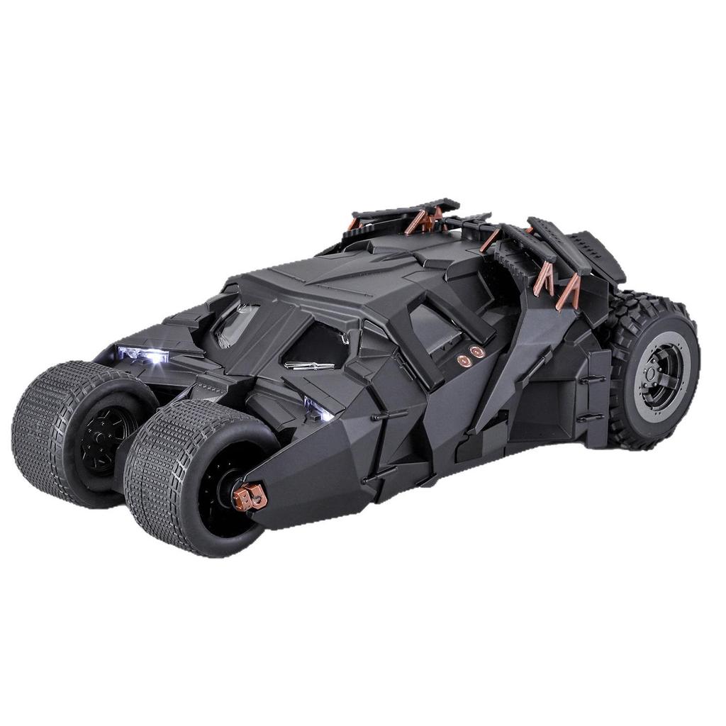 1:24 Темный рыцарь Бэтмобиль Tumbler Модель с амортизаторами и тремя передачами.