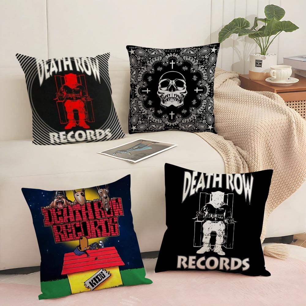 DDeath Row Records Cushion Cover Short plush Doublesided Print Square Throw Pillow Covers Sofa Home Cushion Decor