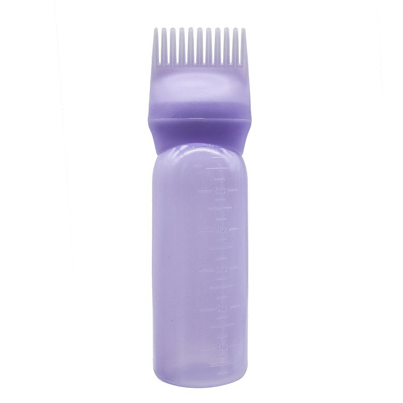 1PC 3 Color Oil Applicator Bottle For Hair Professional Hairdressing Dyeing Comb Bottles Barbershop Hairdresser Coloring Supplies