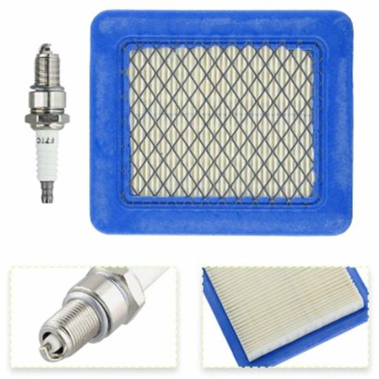 Воздушный фильтр для Briggs & Stratton 491588 и Craftsman 3364 Простая установка Продлевает срок службы двигателя Газонокосилка Воздушный фильтр со свечами зажигания