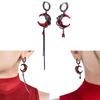 1 Pair Statement Earrings Moon Earrings Party Earrings Asymmetrical Pendant Earrings Suitable for Fashion Individual