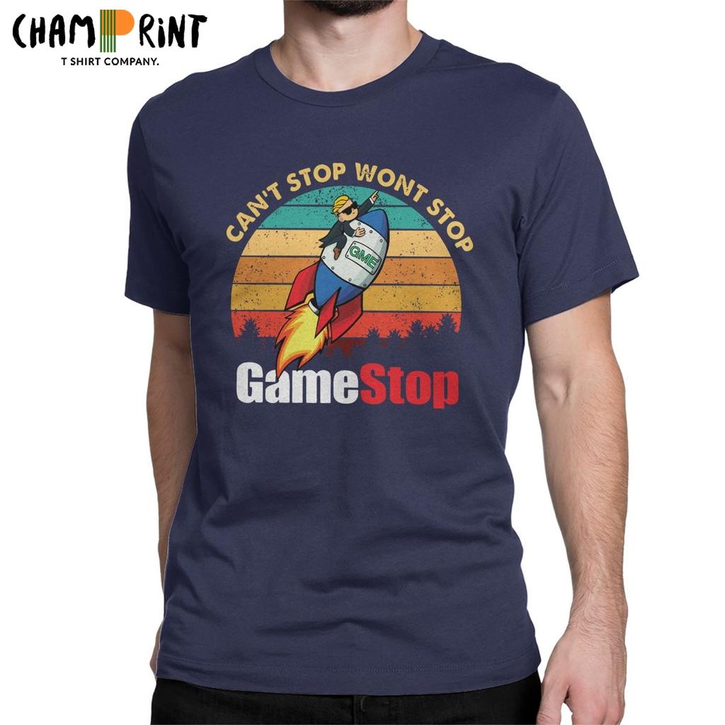 Gamestop Street Илон Маск Reddit Футболки Мужские Wallstreetbets Gme Wsb Футболка Акции Stonks