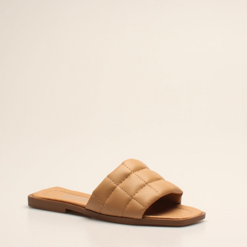 Женские тапочки из норковой кожи