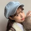 Suede Hat for Women In Autumn and Winter Korean Style Duck Bill Octagonal Hat Japanese Style British Retro Beret Solid Color Painter Hat for Men