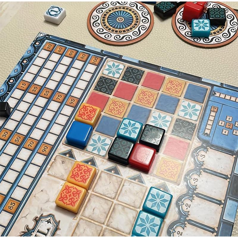 Настольная игра Стратегическая игра на размещение тайлов Художественная головоломка Карточная игра Для детей Семейная Интерактивная Обучающая Настольная игра