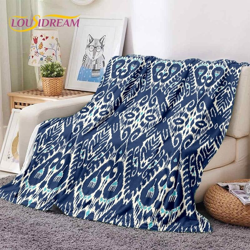 3D Lastest Nordic Turkish Bohemia Celt Soft Flannel Blankets,Throw Blanket Comfortable Blanket for Picnic Beds Sofa Home Bedroom