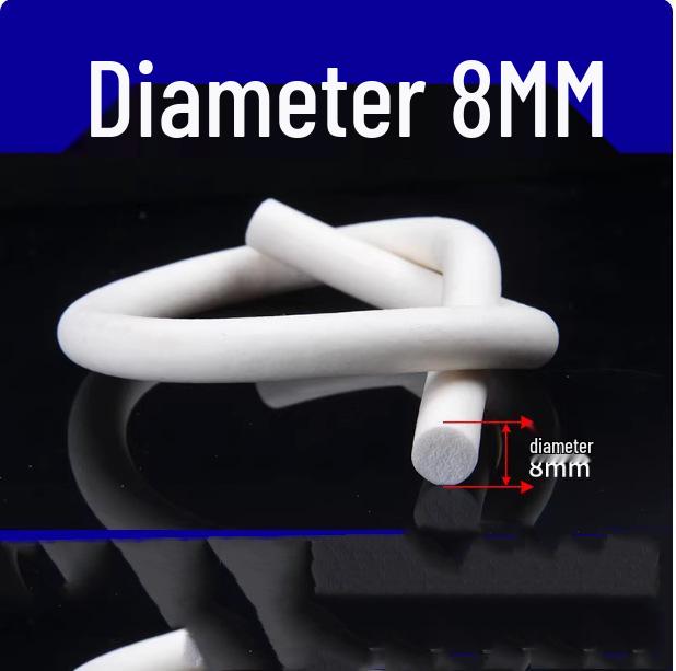 Круглый шнур из силиконовой пены - Термостойкая уплотнительная лента (2/3/4/5/6/7/8/9/10 мм)