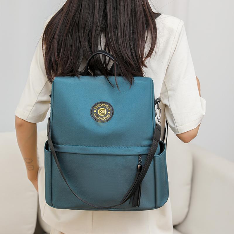 Рюкзак с защитой от кражи, женский однотонный рюкзак, легкая школьная сумка большой вместимости