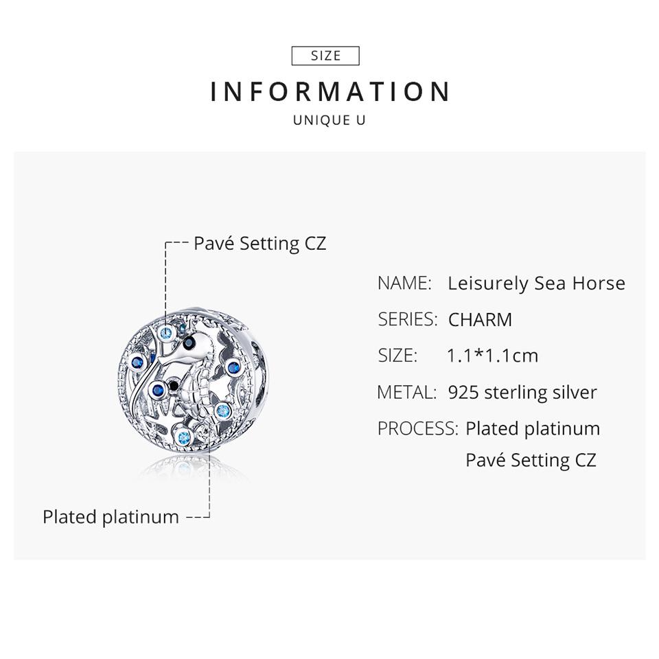 BAMOER Стерлингового Серебра 925 пробы Неторопливая летняя серия Подвеска-бусина для оригинального браслета