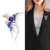 5 Colors Enamel Flying Beauty Phoenix Bird Brooches For Women Men Bird Party Office Brooch Pins Gifts