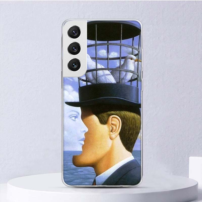 Мягкий чехол с рисунком Рене Магритта для Samsung Galaxy S25 S24 S23 S22 Ultra Чехол для телефона S20 FE S21 Plus S25 Edge + Funda Coque Galaxy S