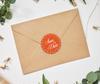 Darling Souvenir DIY Round 45 шт. Черный горошек Save The Date Wedding Stickers-1.6