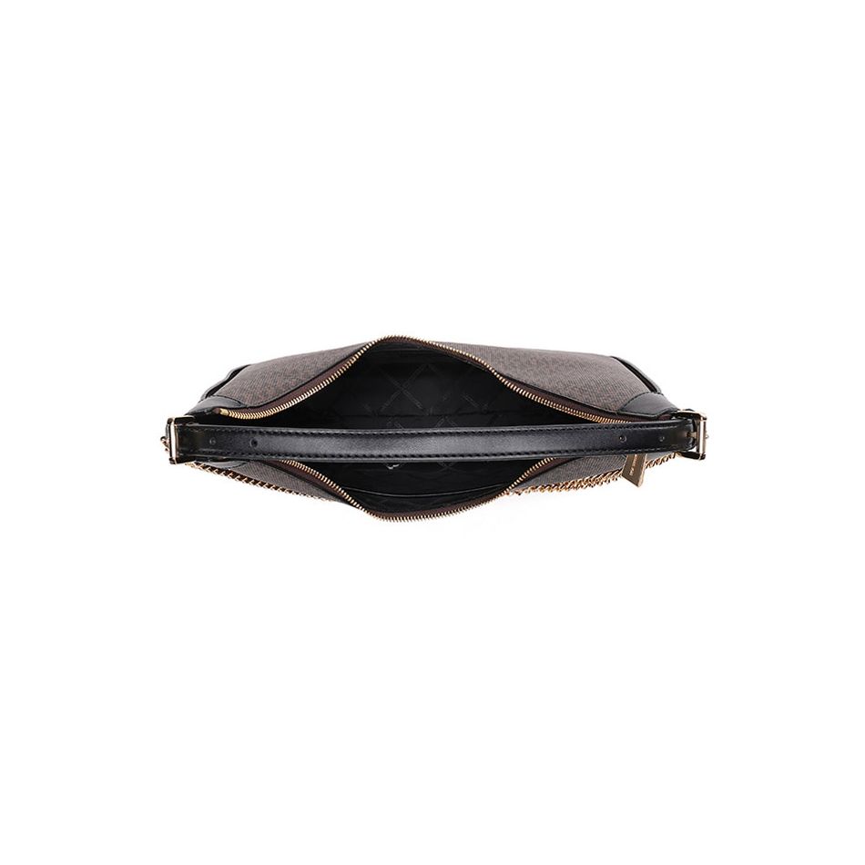 Michael Kors Женская сумка через плечо Wilma Classic с монограммой, коричневая 30R3G3WH3B-BROWN-BLK