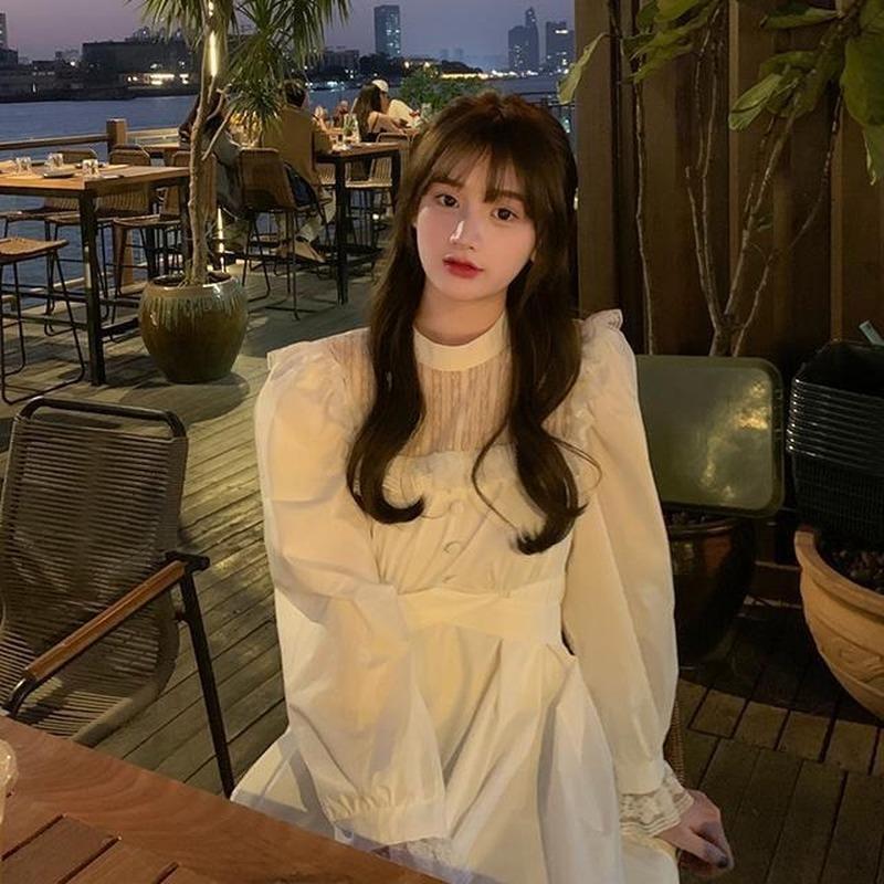 Готическое черное кружевное платье, женское повседневное элегантное вечернее платье миди с рюшами и длинными рукавами, эмо Y2k, готическая одежда, весенне-осенние халаты