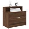 VidaXL Bedside Tables with Drawer 2 Pcs Brown Oak 51x31x47 Cm, Side Table, Bedside Cabinet, Side Table for the 858681